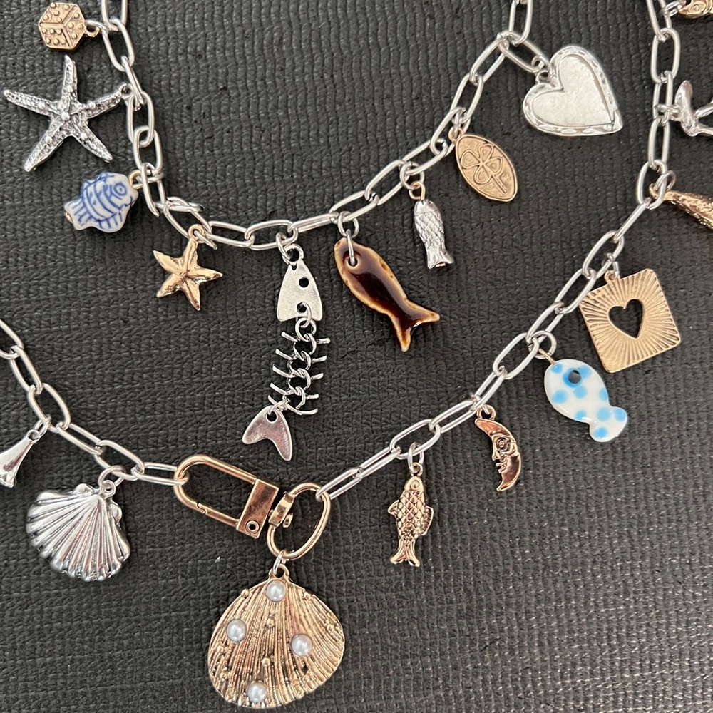 FREE PEOPLE Maxamillion Charm Necklace - Beachside - Picture 3 of 6